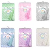 Baby Blanket & Swaddling Thermal Soft Fleece Blanket Winter Solid Bedding Set Cotton Quilt Infant Bedding Swaddle Newborn